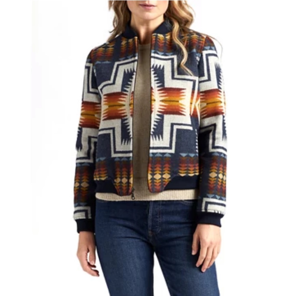 NWT Pendleton Jacquard Bomber Jacket